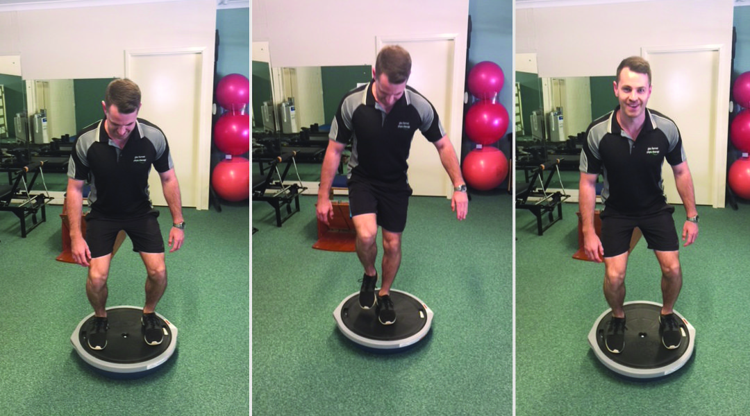 Adam using new functional gym - Glen Forrest Physio